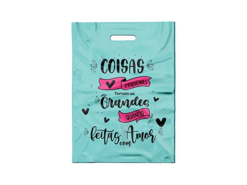 SACOLA TIFFANY COISAS PEQUENAS (PRETO/ROSA)