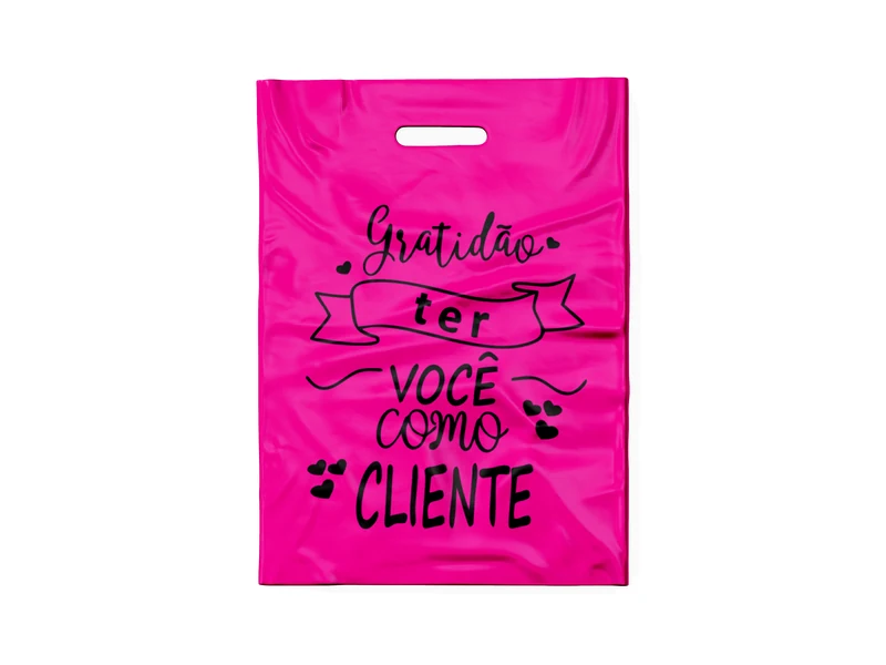SACOLA PINK NEON GRATIDÃO-F (PRETO)