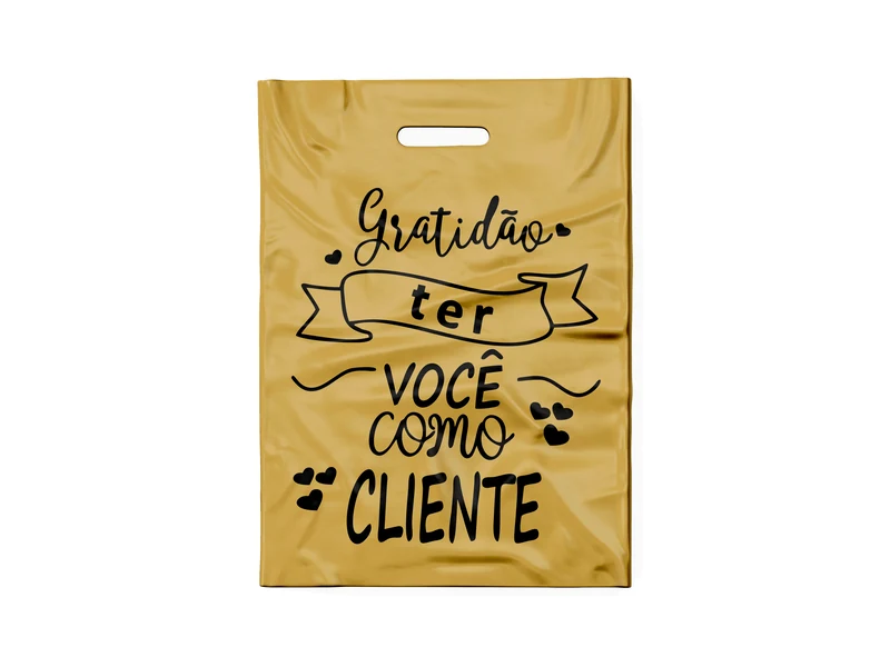 SACOLA DOURADA GRATIDÃO-F (PRETO)