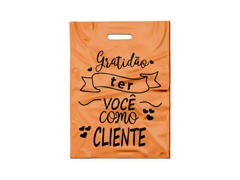 SACOLA LARANJA GRATIDÃO-F (PRETO)