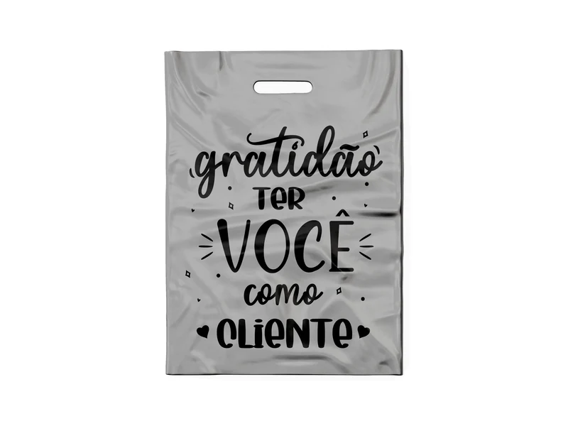 SACOLA PRATA GRATIDÃO-T (PRETO)