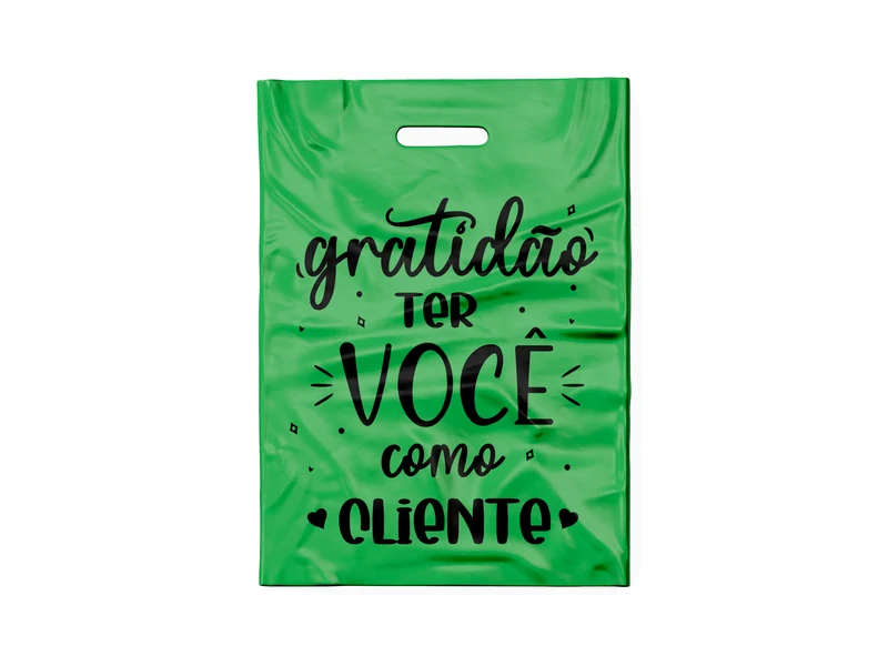 SACOLA VERDE GRATIDÃO-T (PRETO)