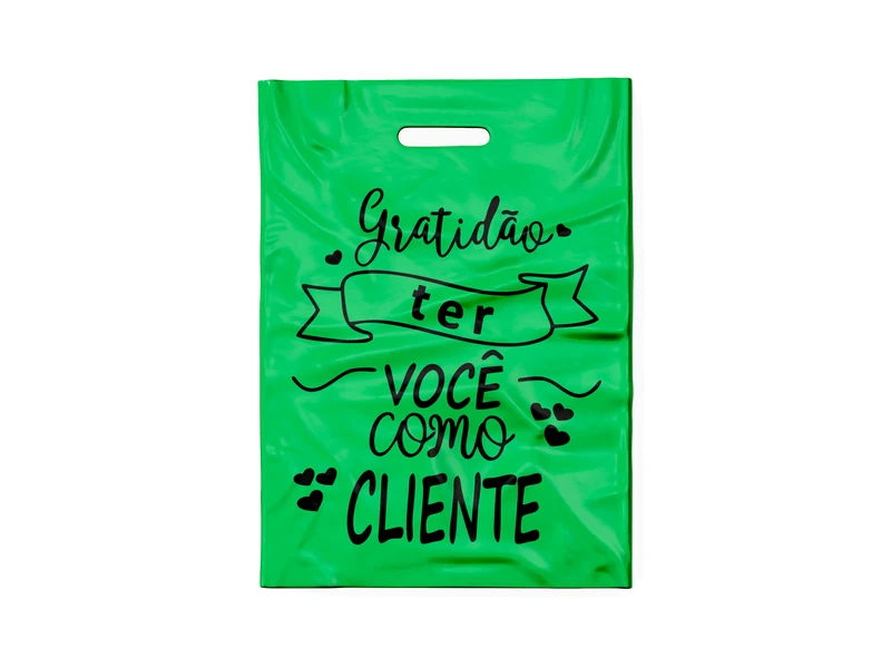 SACOLA VERDE GRATIDÃO-F (PRETO)